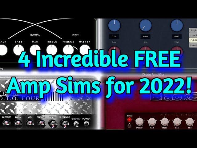 4 Best FREE Guitar AMP SIMS from 2021 for your 2022 - Vst Plugins by Audio Assault, VTar Amps & More