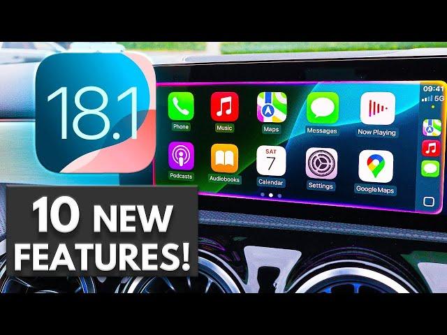 iOS 18.1 Apple CarPlay is HERE! | 10 NEW FEATURES!