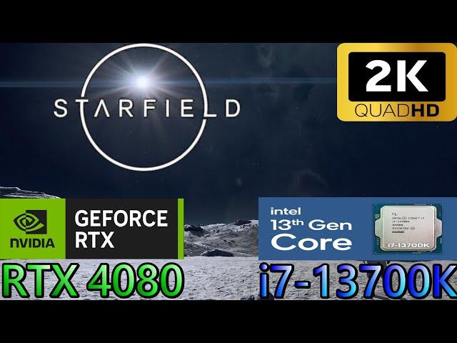 Starfield RTX 4080  i7-13700K Native 1440p Ultra Settings