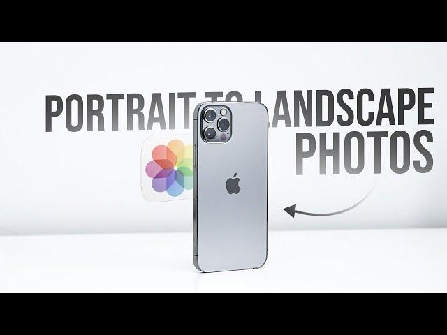 How to Change a Picture Taken in Portrait Mode to Landscape Mode on iPhone (tutorial)