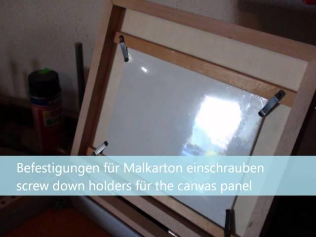 Malkoffer selber bauen - DIY pochade box.wmv