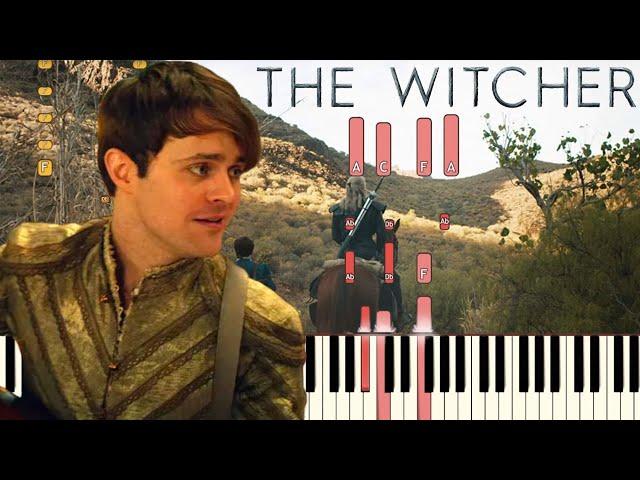 Toss A Coin To Your Witcher (Jaskier Song) - The Witcher | Piano Tutorial (Synthesia)