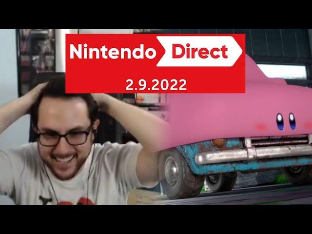 Nintendo Direct 2/9/22 Reaction! Kirby Car, Xenoblade, and more!