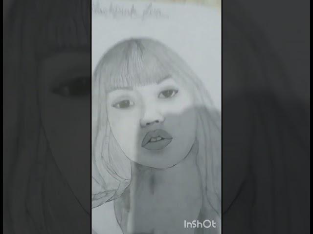 Black pink Lisa sketch