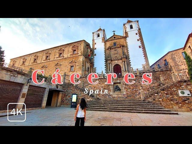 [4K] Cáceres, Spain, Travel Back in Time to a Medieval Spanish Village, Best Day Trip, Travel, Vlog