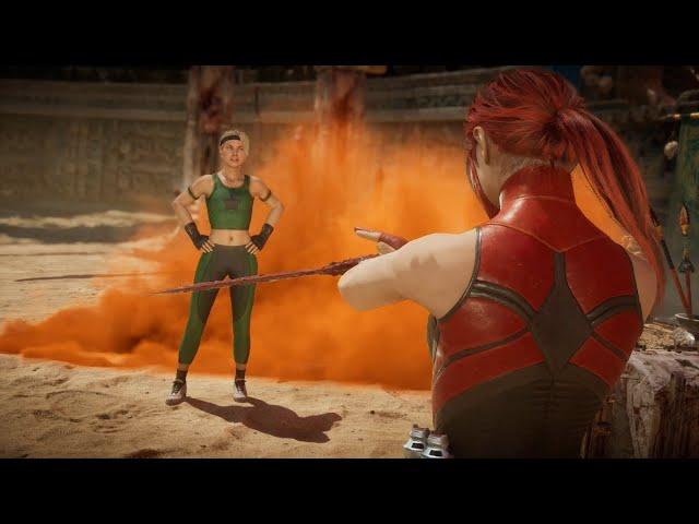 Mortal Kombat 11 - Sonya Blade vs. Skarlet + Kiss of Death Brutality