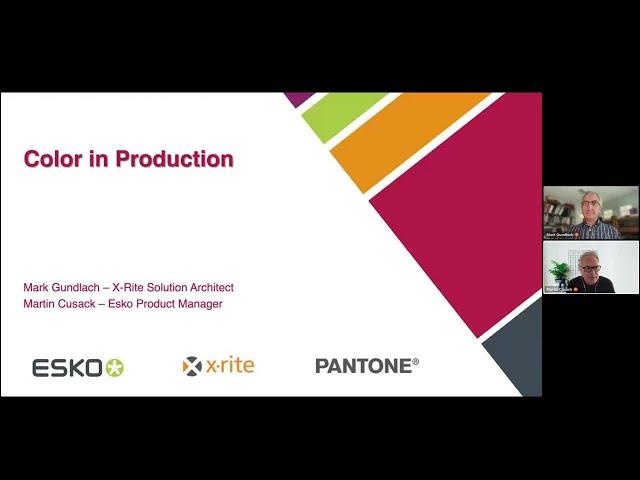 Using Color in Production – Part 2 (by Esko and X-Rite)