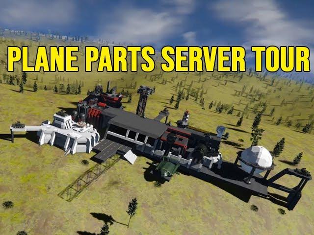 Plane Parts - Server Tour - Space Engineers