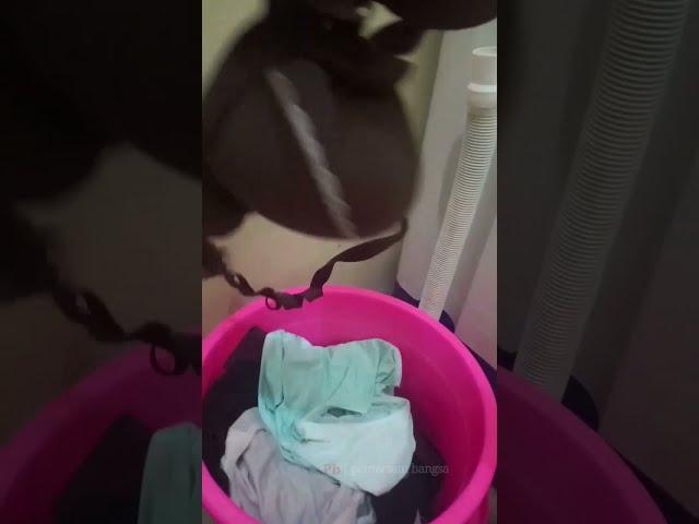  Part 1 . ember cucian FULL CELDAM  bekas pakai & BH kotor kakak ipar