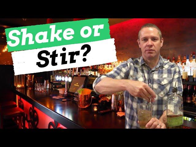 Bartending Skills: When to Shake & When to Stir Cocktails