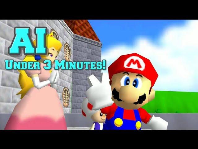 AI beats SM64 in UNDER 3 MINUTES!!!