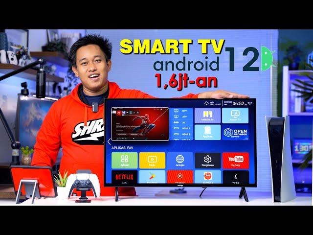 Tahun 2024‼️ SmartTV Android 1Jutaan Makin KEREN Fitur Lengkap‼️ Android 12 Advance 3203A