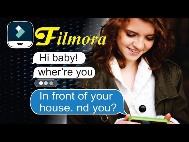 Filmora Tutorial: iPhone Text Bubble Effects | How to Create iPhone Text Message Effect in Filmora X