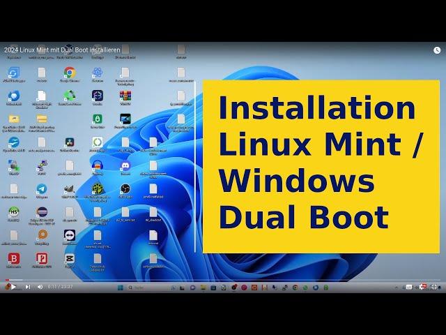 2024 Linux Mint mit Dual Boot installieren