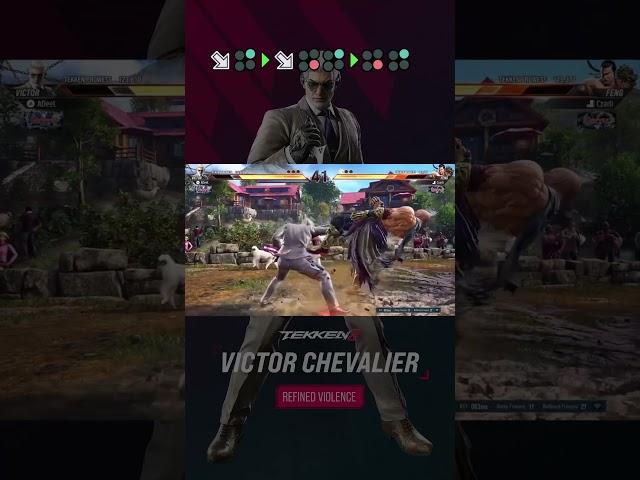 Tekken 8: Victor vs Feng - DF2 Combo | Victor Combo Guide #tekken8 #tekken8combos