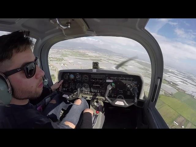 PPL training Grob G-115 solo flight LIRI