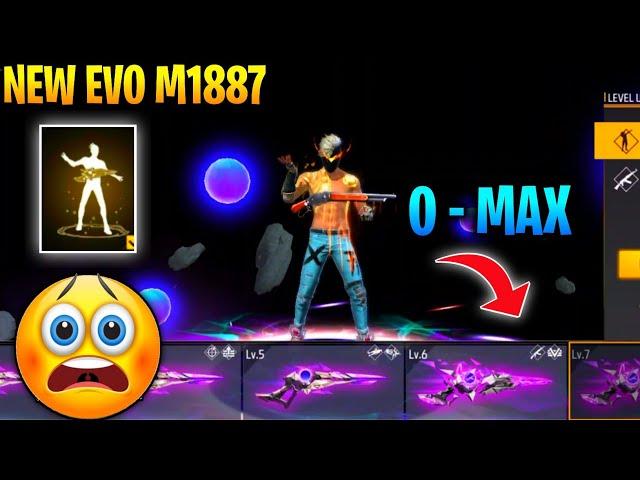 New Evo M1887 Upgrade 0-Max  | Waste 25000+ Diamond In M1887 Evo Emote 