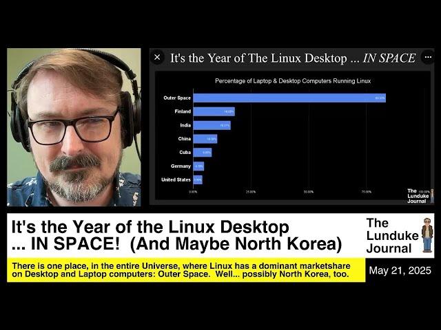 It's the Year of the Linux Desktop... IN SPACE!  (And Maybe North Korea)