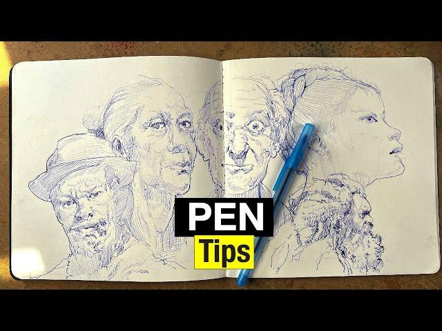 Drawing Tips | Ballpoint Pen & Portrait Sketching