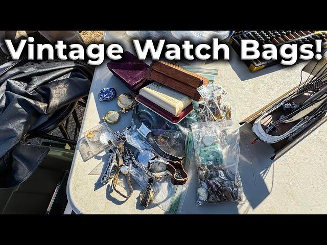 Buying Bags of Vintage Watches at a Flea Market!