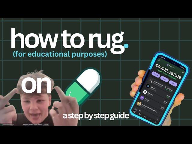 How to ACTUALLY Rug Memecoins on Pump.Fun (educational purposes)