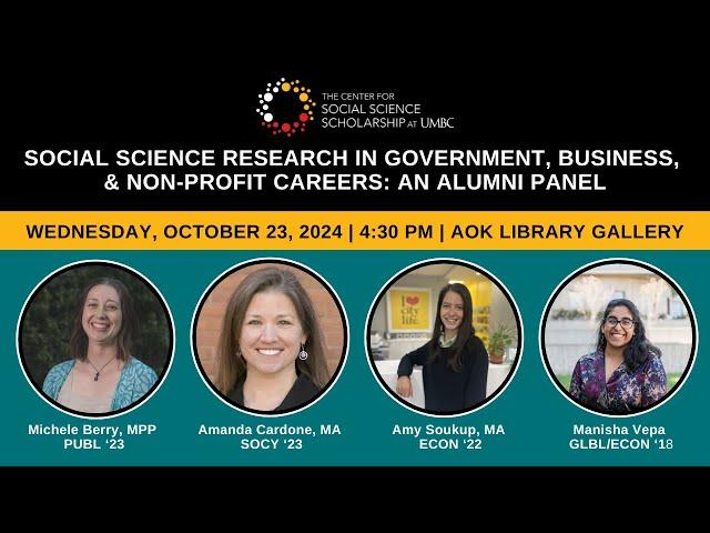 Social Science Research in Government, Business, & Non Profit Careers:  An Alumni Panel