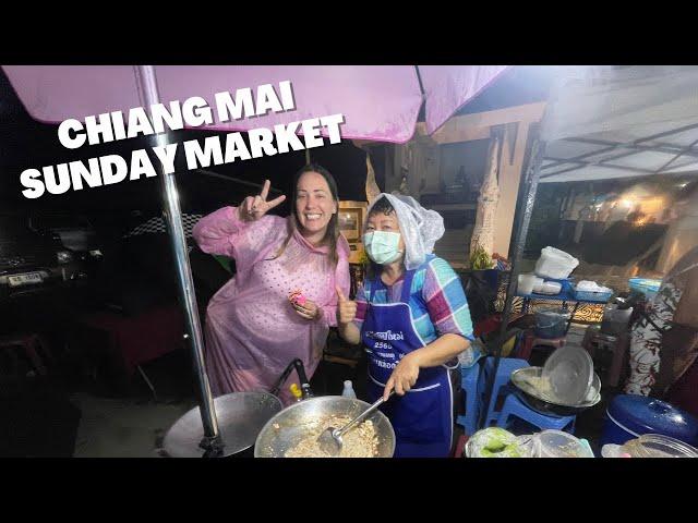 $1 Pad Thai in Chiang Mai Sunday Night Market (Thailand Travel 2022)