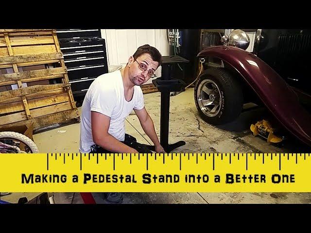 How I improved the Harbor Freight Bench Grinder Pedestal Stand