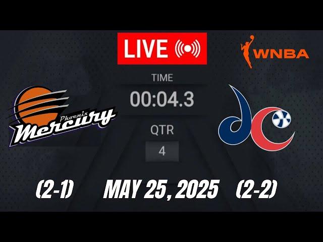 LIVE: Phoenix Mercury vs Washington Mystics I WNBA Regular Season 2025 ! May 25, 2025 2K Live