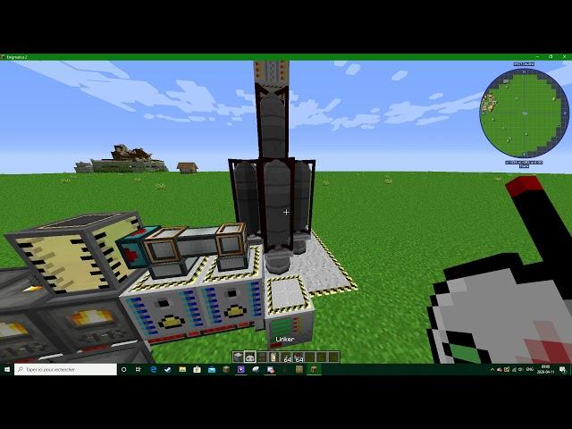 advanced rocketry - launching a rocket to closest moon (Luna) in creative mode