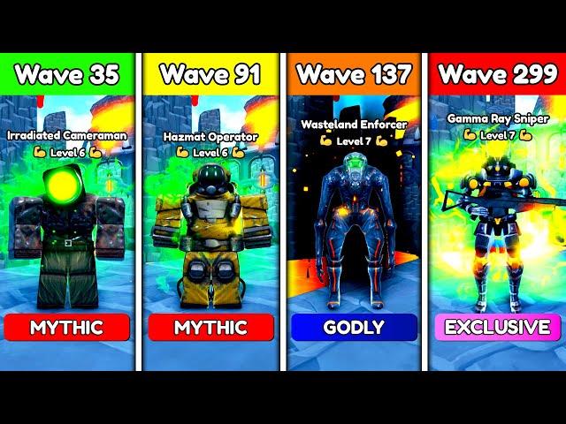 IRRADIATED vs HAZMAT vs WASTELAND vs GAMMA RAY SNIPER ️ - Toilet Tower Defense