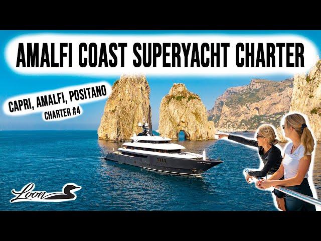 We Chartered a SUPERYACHT on The Amalfi Coast!