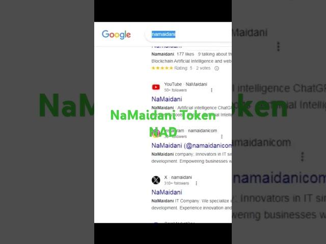 NaMaidani Token NAD: Where Tehnology Meets Token Investment Mestery #NAD #cryptoinvestment #ICO