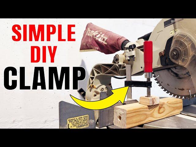 Quick Homemade Miter Saw Clamp | Saw Vertical Clamp | Cutting Very Small Pieces | XDIY