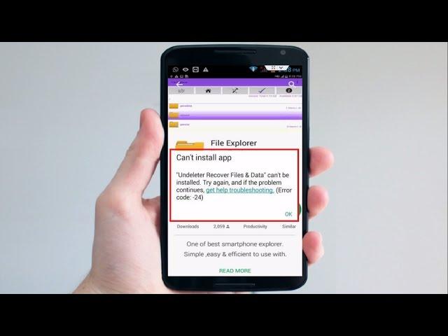 How to Fix Can’t Install App Due to an Error Code 24 of Google Play Store