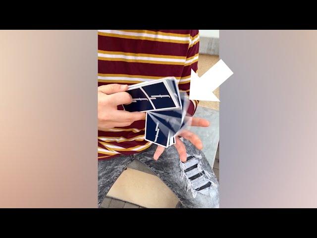 The COOLEST Way To Shuffle Cards  #Shorts