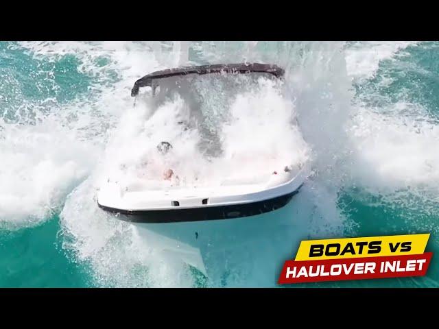 Taking On Water! | Boats vs Haulover Inlet