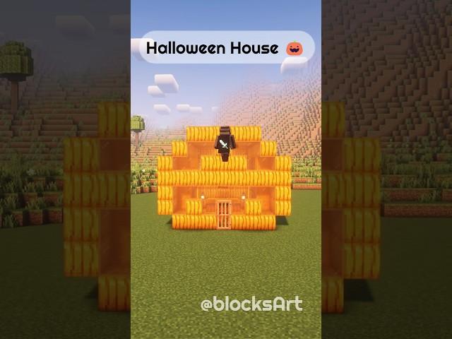 Minecraft Starter Halloween House #minecraft #shorts #cinematics #timelapse #build