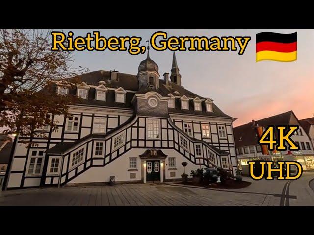 Rietberg, Germany - Walking Tour - 4K UHD 60 fps