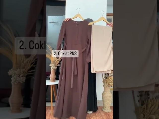 Warna hijab cocok untuk gamis atau baju coklat tua mix n match warna baju & hijab #hijabss #shorts