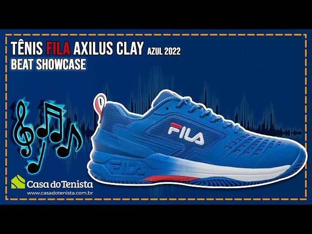 Tênis Fila Axilus Ace Clay Azul "Beat" Showcase