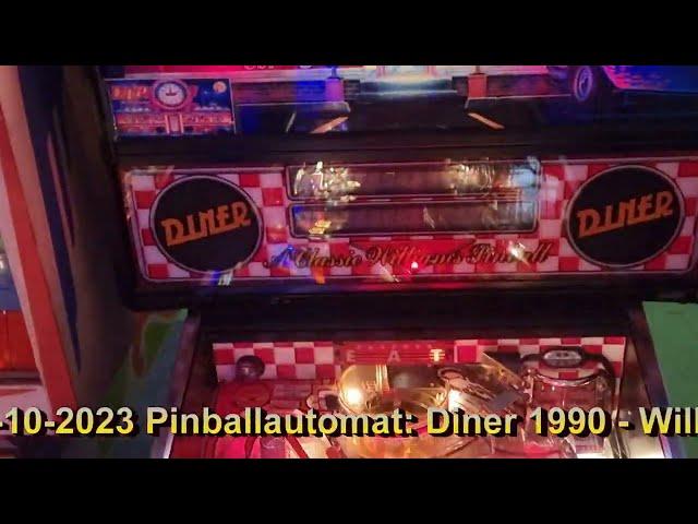 Pinball - Diner 1990 - Williams - 4k60fps - FAMS - Punktespiel 01