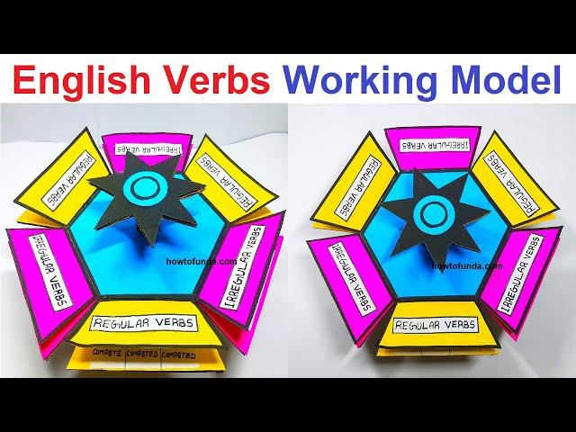 regular and irregular verb working English model making - diy - English project | howtofunda