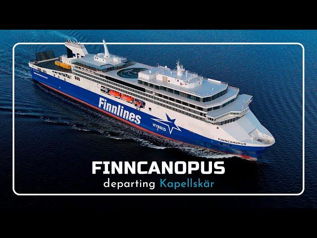 Finncanopus Departing Kapellskär | Drone