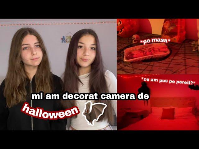 îmi decorez camera de halloween 