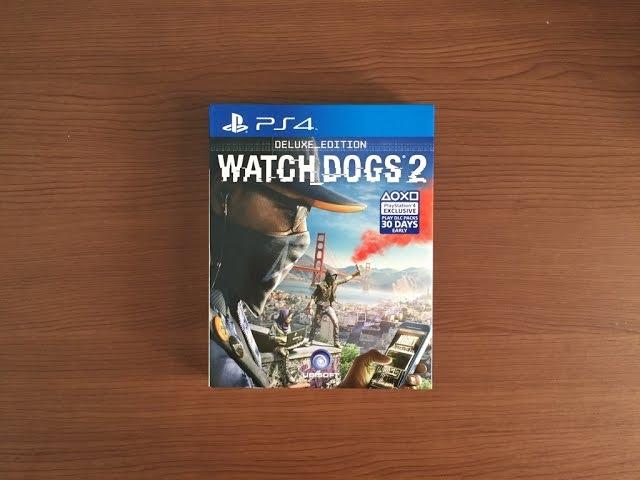 [ UNBOXING ] WATCH DOGS 2 " DELUXE EDITION " ( PS4 )