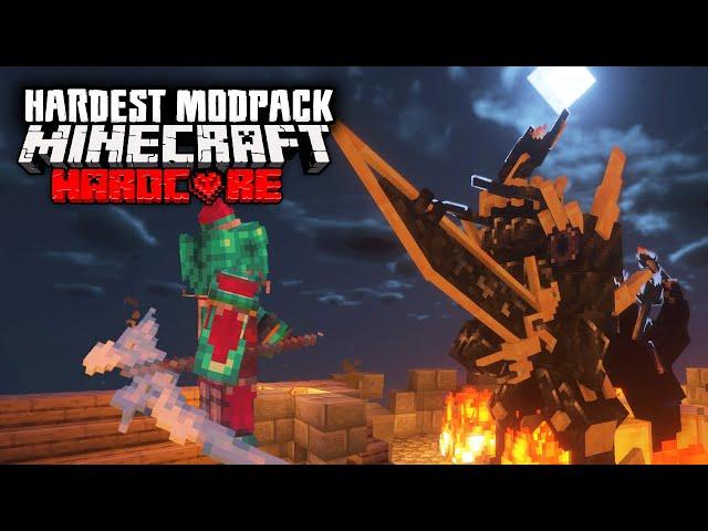 I Conquered Minecraft's HARDEST Modpack in Hardcore