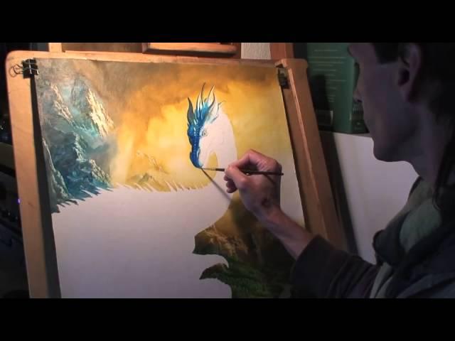 Ciruelo Cabral Paints Eragon and Saphira