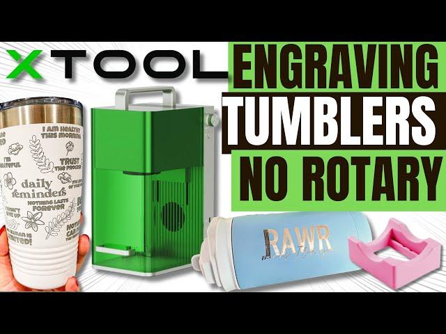 Engrave Tumblers In Minutes With Xtool F1 Engraver - No Rotary Accessory Required!