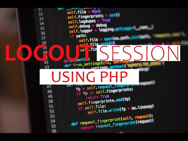 How to LogOut With Session in PHP | Full Login Logout System With Source Code